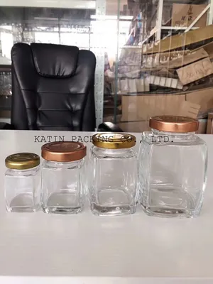 Scanning Food Packing Glass Jar