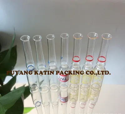 2ml Clear Glass Ampoules with Red/Blue/Amber Ring