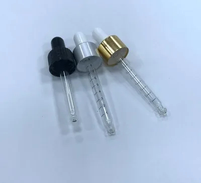 Aluminum Silver Plastic Cap with Dropper Bottle
