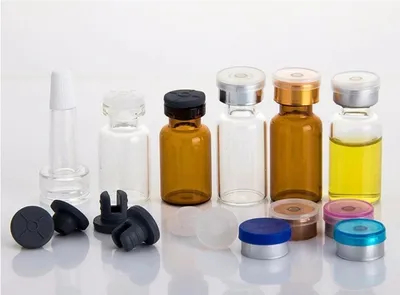 Clear Injection/Penicillin Bottle Made of Low Borosilicate Glass Ring Finish 13mm/18mm/20mm