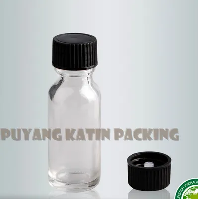 Screwed/Bayonet Lock Glass Bottle Vial with Silicon Rubber Head
