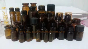 Roll-on 5ml Mini Amber Glass Bottle for Cosmetic Pack