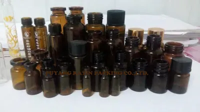 Roll-on 5ml Mini Amber Glass Bottle for Cosmetic Pack