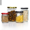 Cylinder Round Glass Chili Sauce Bottle Jam Honey Jar with Tinplate Lid