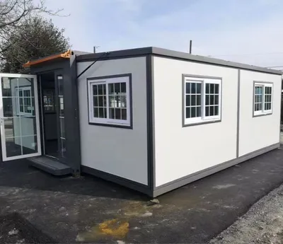 20FT Expandable Folding Container House with Beautiful Double Wings Elegant House