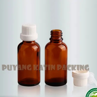 Wide Mouth Screwed Glass Bottle for Tablet