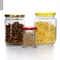 Customized Shape Canning Food Jars Glass Jar Honey with Metal Lid