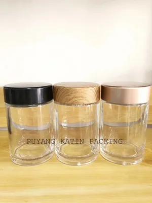 250g 350g 500g 700g Clear Molded Screwed Glass Honey Bottle