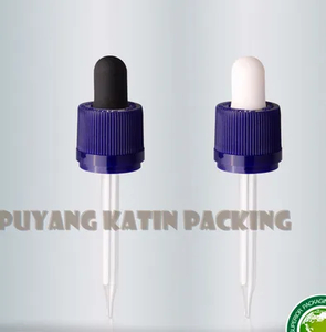 Glass Dropper with Color Cap and Color Bulb