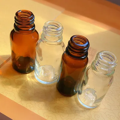 5ml Clear/Amber Tubular/Molded Screwed Glass Bottles for Dropper