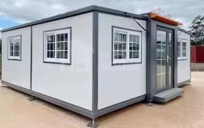Fast Install Prefab Modular Portable Mobile Modular Folding Flat Pack 2 Bedroom Expandable Container House with Bathroom