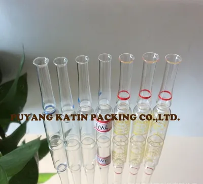 3ml Clear Glass Ampoules with Red/Blue/Amber Ring