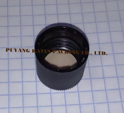C1535 Black Cap for Clear Tubular Glass Dropper Vials