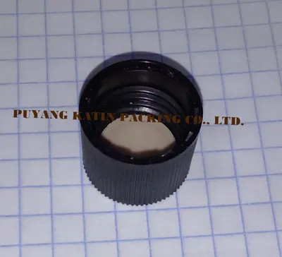 C1535 Black Cap for Clear Tubular Glass Dropper Vials