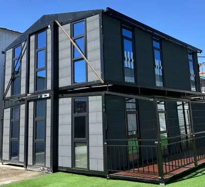 Temporary Detachable Prefabricated Affordable 2-Story Prefab Container House