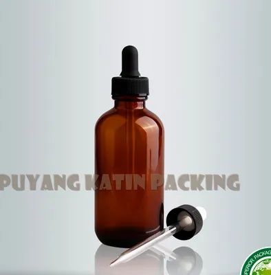 Boston Essential Oil Glass Bottle Vial with Dropper Pipette