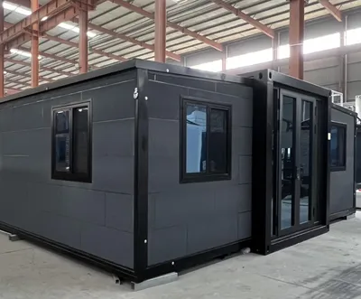 Expandable Double Wings Steel Structure Framed Container House