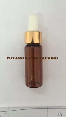 Golden Aluminum Plastic Cap for Dropper Bottle Vial