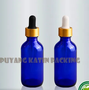 High Quality Blue Glass Vial Bottle with Dropper