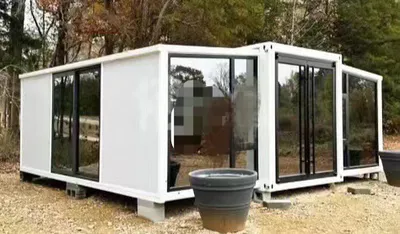 Fast Install Prefab Modular Portable Folding Flat Pack 2 Bedroom Expandable Container House with Bathroom