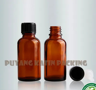 Amber Screwed Boston Pet Bottle Spray Bottle Dropper