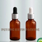 Clear and Amber Tubular Glass Bottle with Droppers