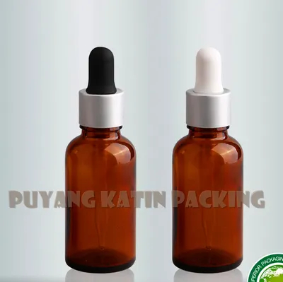 Clear and Amber Tubular Glass Bottle with Droppers
