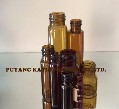 2ml 5ml 10ml Amber/Clear/Blue/Green Tubular Mini Screwed Glass Vials