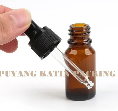 Round Ball Glass Dropper for Cosmetic Pack