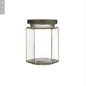 Customized Shape Canned Food Canning Food Jars Glass Jar Honey with Metal Lid