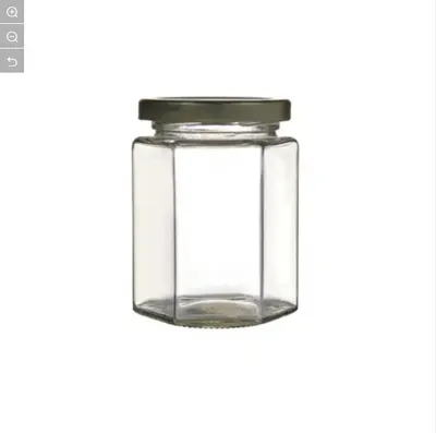 Customized Shape Canned Food Canning Food Jars Glass Jar Honey with Metal Lid