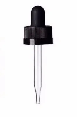 Glass Pipette Dropper with Cap and Bulb for Boston Bottle