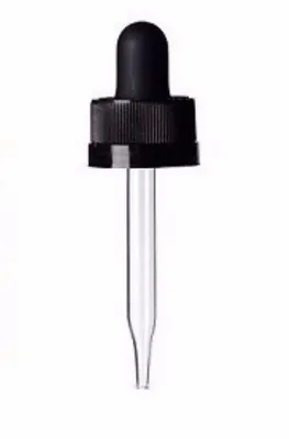 Glass Pipette Dropper with Cap and Bulb for Boston Bottle
