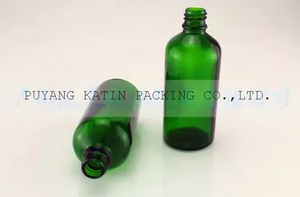 High Quality Green Glass Bottle Vial with Dropper Pipette