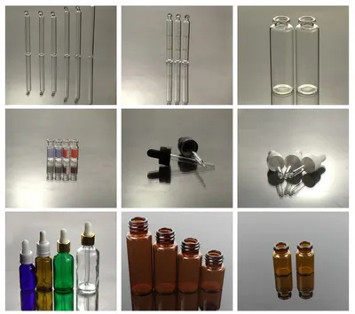 China Factory Screwed Clear Amber Glass Vial Bottle with Dropper Pipette