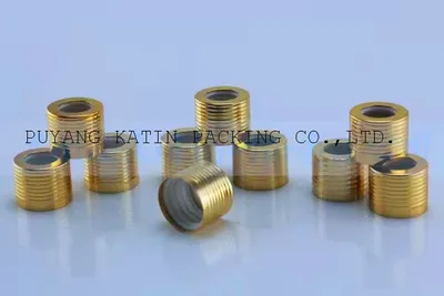 Golden Aluminum Cap with Dropper