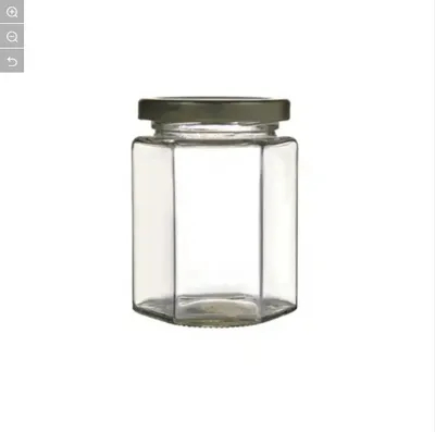 Wholesale Honey Bottle with Transparent Wide Mouth Glass, Mason Cans, Canned Food Storage Container with Metal Cap