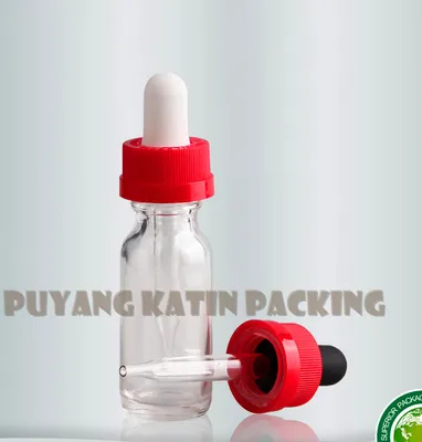 Glass Dropper Bottle DIN18 with Cap and Bulb