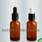 High Quality Handmade Shaped Glass Dropper with Clear and Amber Glass Bottle