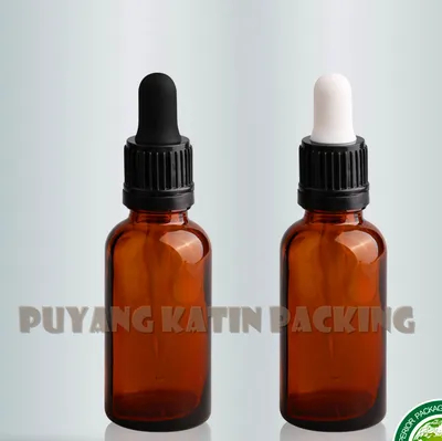 High Quality Handmade Shaped Glass Dropper with Clear and Amber Glass Bottle