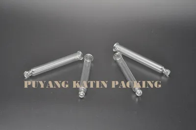 Straight Round Ball Glass Pipettes for Cosmetic Packing