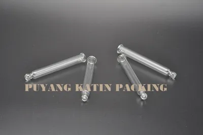 Straight Round Ball Glass Pipettes for Cosmetic Packing