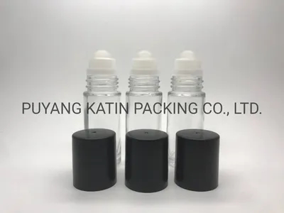 Customized Roll on 20ml Clear Tubular Glass Bottles