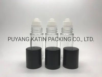 Customized Roll on 20ml Clear Tubular Glass Bottles