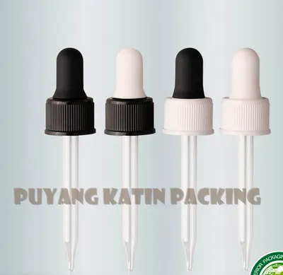 Dropper Bottle with DIN18 Cap and Bulb for Essential Oil Pack
