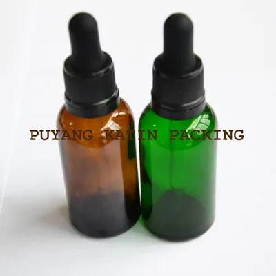 Amber/Green/Blue/Clear Glass Bottle Dropper for Essential Oil Bottle Dropper with Cap