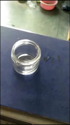 Clear Molded Shaped Juice Glass Bottle with Crown Cap